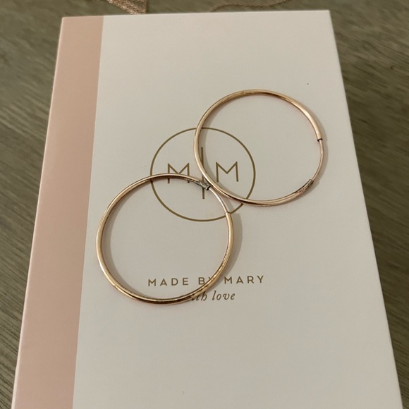 Made By Mary Live In Hoops Rose Gold 12MM - Picture 1 of 4